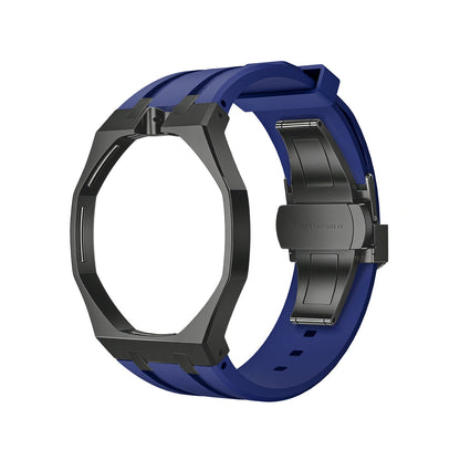 [Plus&Max]OAK POP BLACK STEEL CASE & SILICONE STRAP