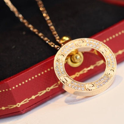 [Max Jewelry ]LOVE NECKLACE ADJUSTABLE ROSE GOLD
