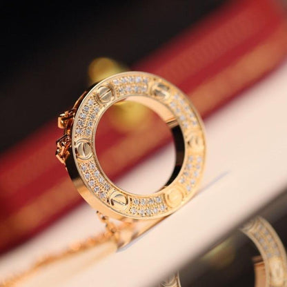 [Max Jewelry ]LOVE NECKLACE ADJUSTABLE ROSE GOLD