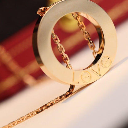 [Max Jewelry ]LOVE NECKLACE ADJUSTABLE ROSE GOLD