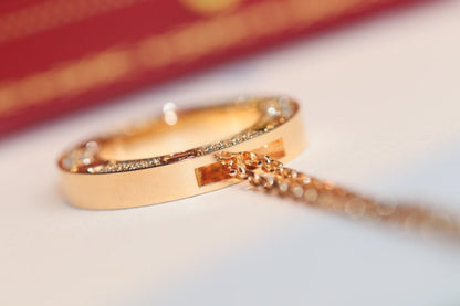 [Max Jewelry ]LOVE NECKLACE ADJUSTABLE ROSE GOLD