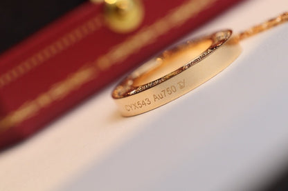 [Max Jewelry ]LOVE NECKLACE ADJUSTABLE ROSE GOLD