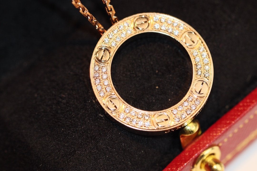 [Max Jewelry ]LOVE NECKLACE ADJUSTABLE ROSE GOLD