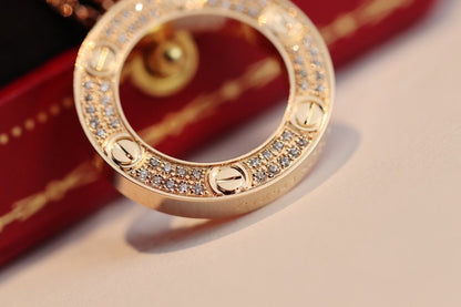 [Max Jewelry ]LOVE NECKLACE ADJUSTABLE ROSE GOLD