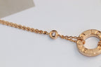 [Plus&Max]LOVE NECKLACE ADJUSTABLE ROSE GOLD 2 DIAMOND