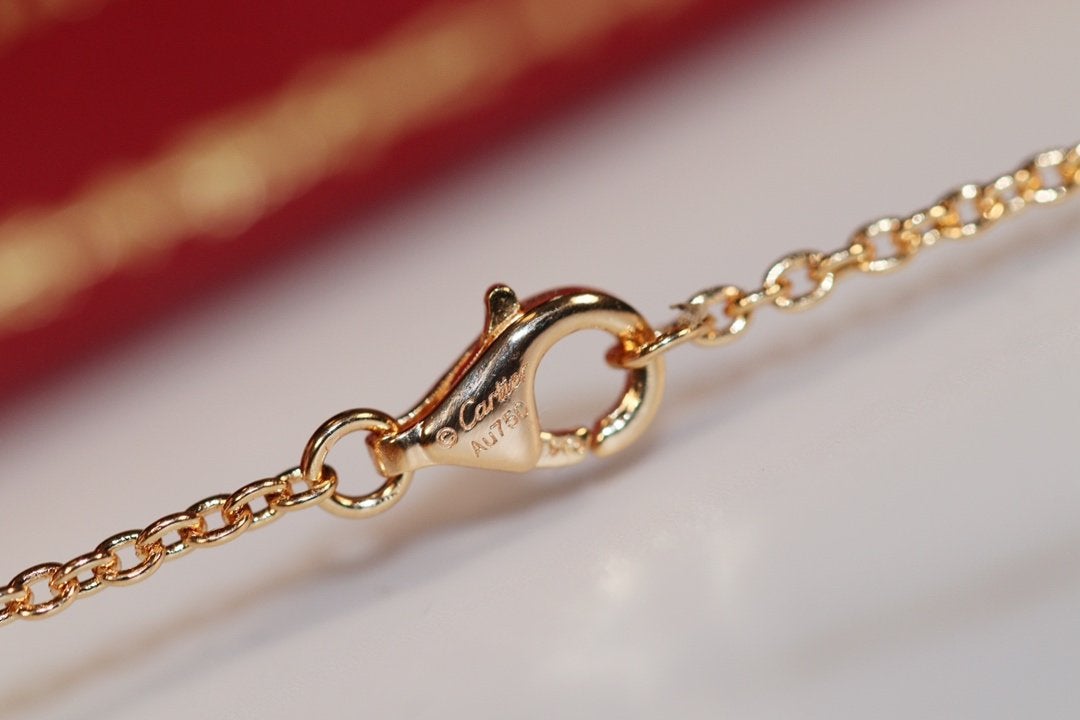 [Max Jewelry ]LOVE NECKLACE PINK GOLD AND SILVER