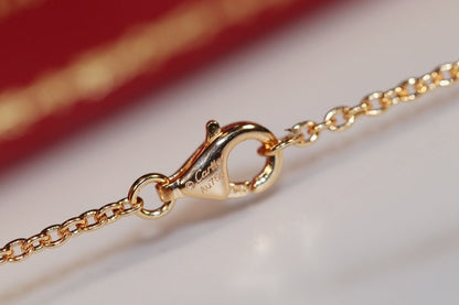 [Max Jewelry ]LOVE NECKLACE PINK GOLD AND SILVER