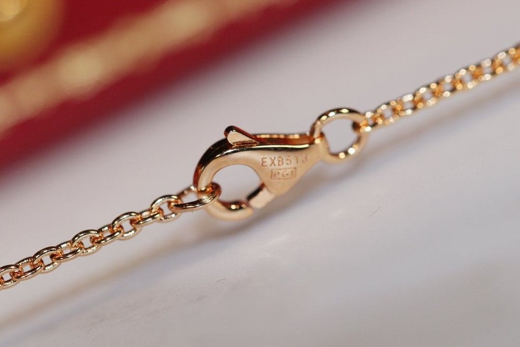 [Plus&Max]LOVE NECKLACE PINK GOLD AND SILVER