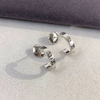 [Plus&Max]LOVE EARRINGS 2.65MM SILVER