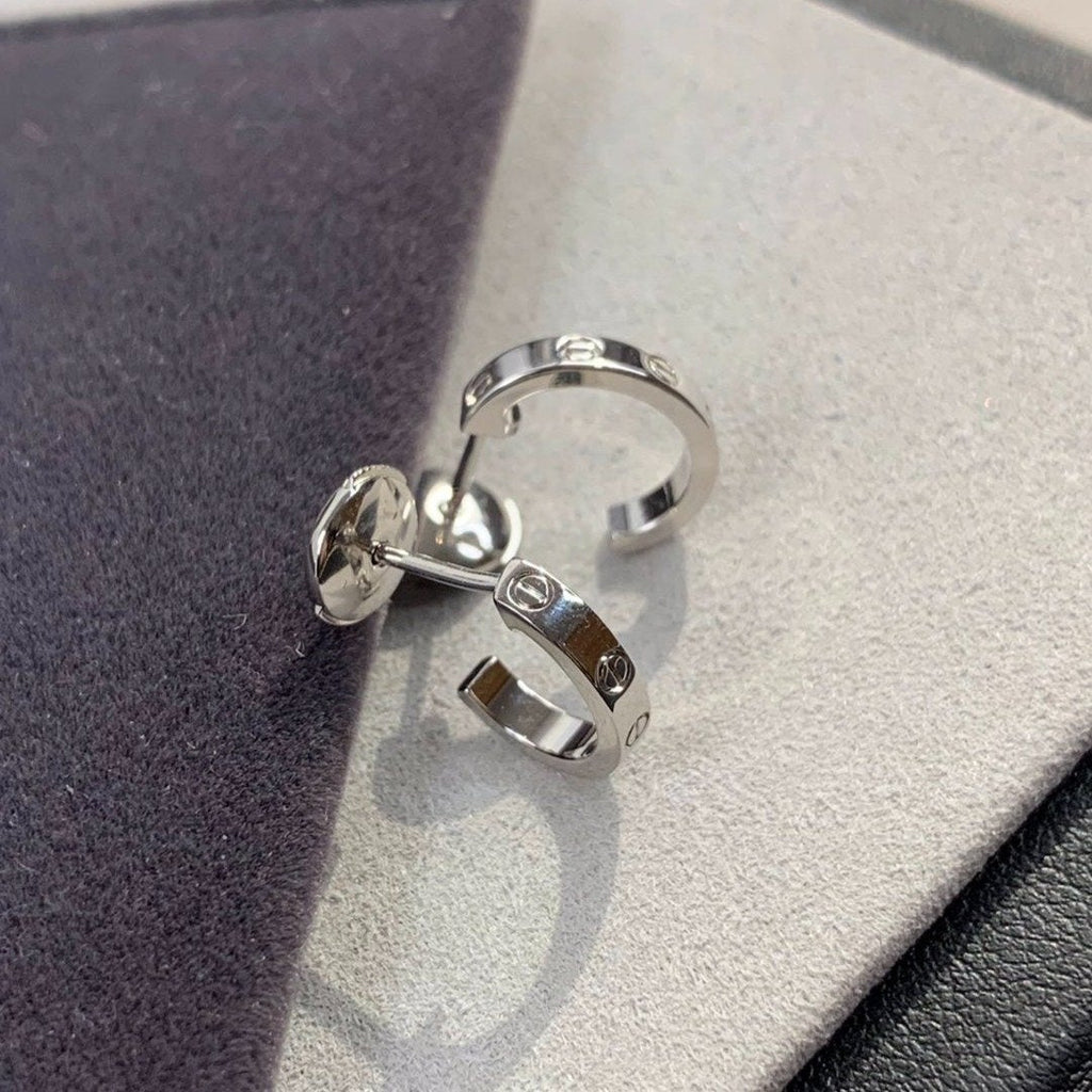 [Plus&Max]LOVE EARRINGS 2.65MM SILVER