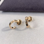 [Plus&Max]LOVE EARRINGS 2.65MM PINK GOLD