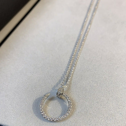 [Max Jewelry ]JUSTE NECKLACE SILVER DIAMONDS