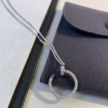 [Max Jewelry ]JUSTE NECKLACE SILVER DIAMONDS