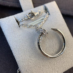 [Plus&Max]JUSTE NECKLACE SILVER DIAMONDS