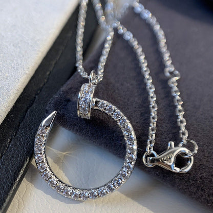 [Max Jewelry ]JUSTE NECKLACE SILVER DIAMONDS