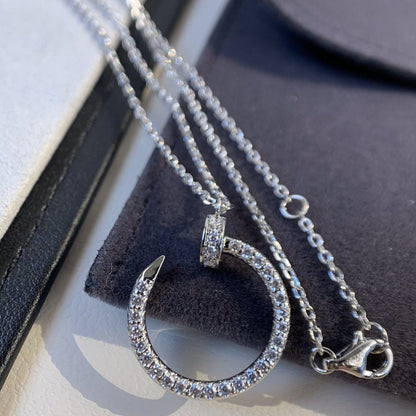 [Max Jewelry ]JUSTE NECKLACE SILVER DIAMONDS