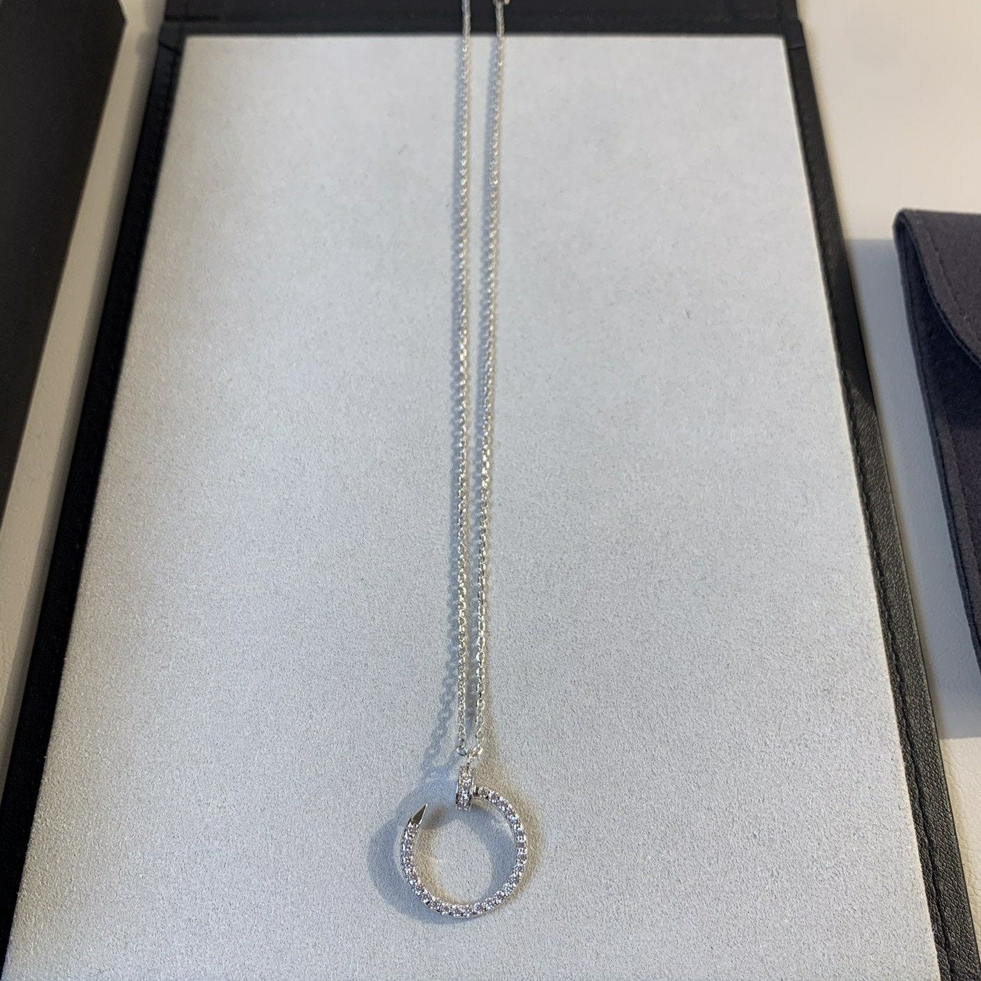 [Max Jewelry ]JUSTE NECKLACE SILVER DIAMONDS