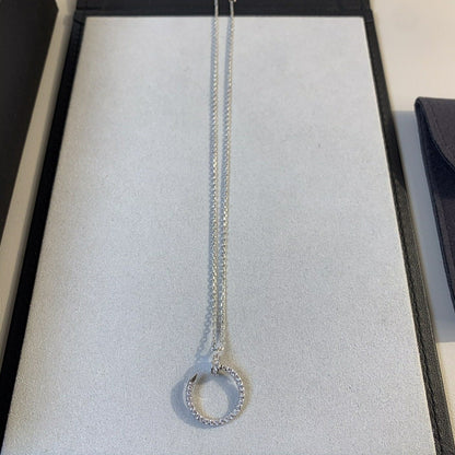 [Max Jewelry ]JUSTE NECKLACE SILVER DIAMONDS