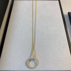 [Plus&Max]JUSTE NECKLACE GOLD DIAMONDS