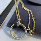 [Plus&Max]JUSTE NECKLACE GOLD DIAMONDS