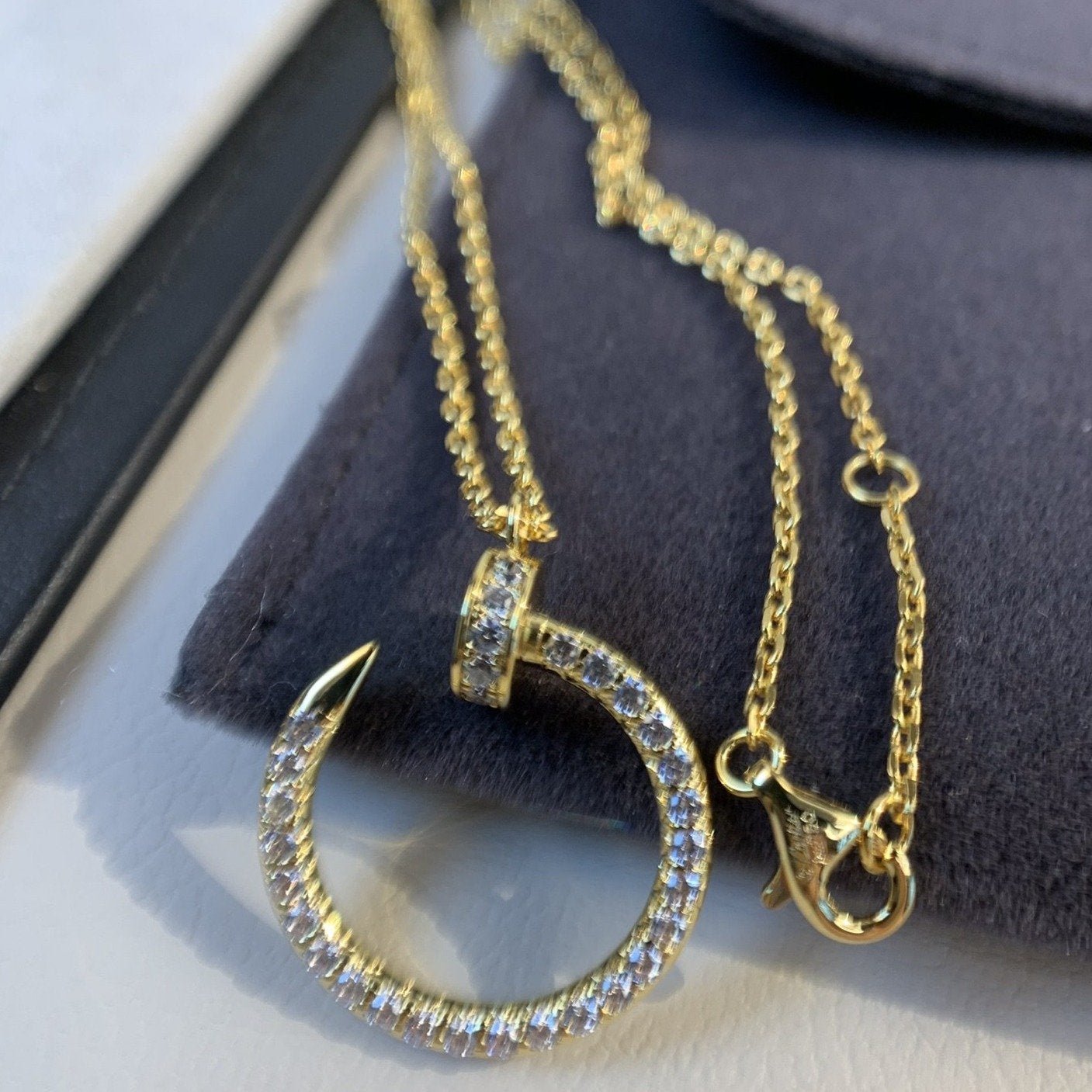 [Max Jewelry ]JUSTE NECKLACE GOLD DIAMONDS