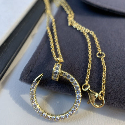 [Max Jewelry ]JUSTE NECKLACE GOLD DIAMONDS