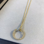 [Plus&Max]JUSTE NECKLACE GOLD DIAMONDS