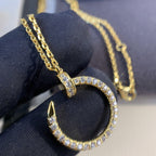 [Plus&Max]JUSTE NECKLACE GOLD DIAMONDS