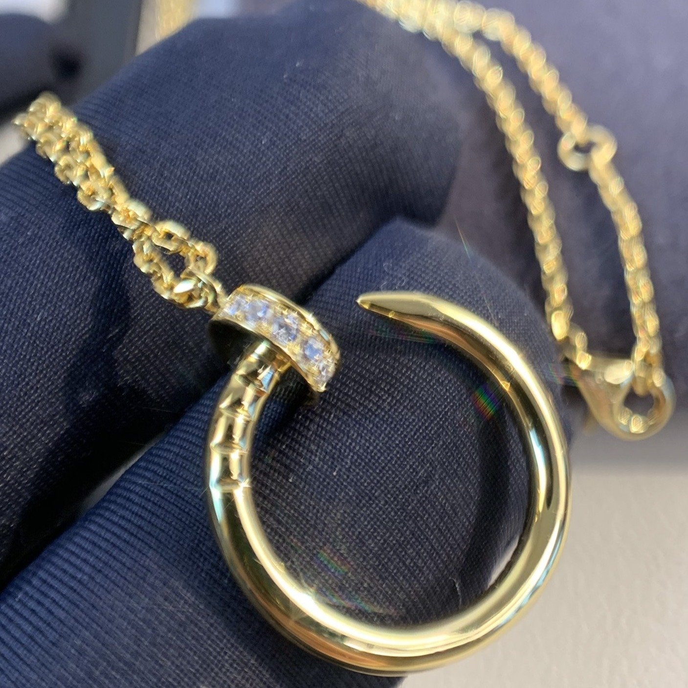 [Max Jewelry ]JUSTE NECKLACE GOLD DIAMONDS
