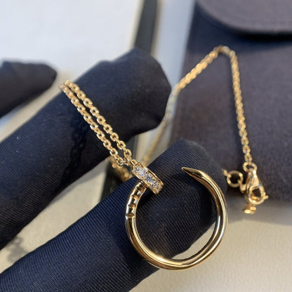 [Max Jewelry ]JUSTE NECKLACE PINK GOLD DIAMONDS