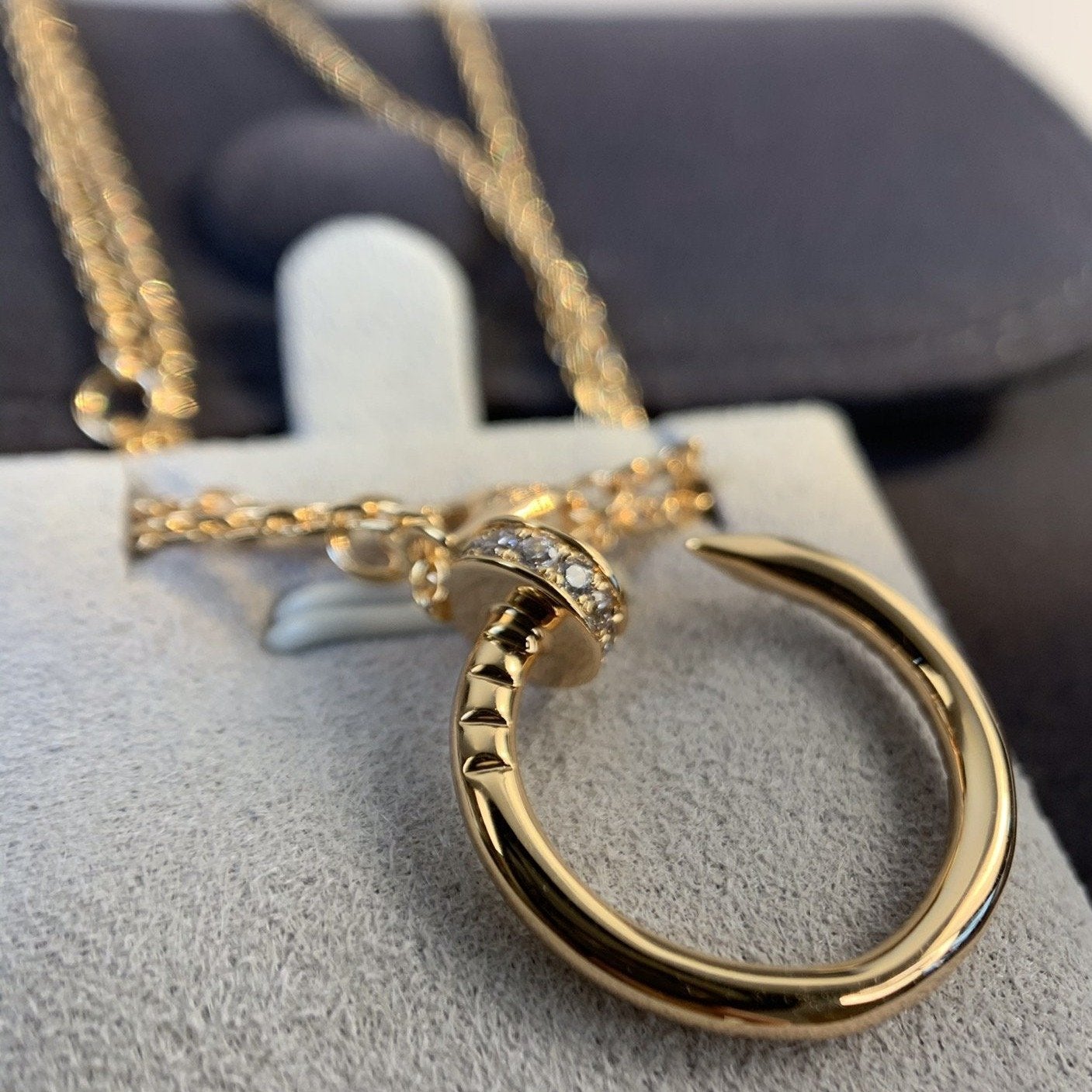 [Max Jewelry ]JUSTE NECKLACE PINK GOLD DIAMONDS