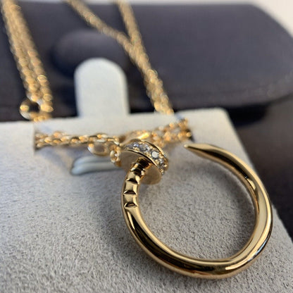 [Max Jewelry ]JUSTE NECKLACE PINK GOLD DIAMONDS