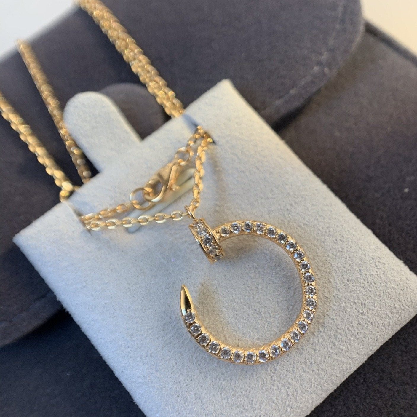[Max Jewelry ]JUSTE NECKLACE PINK GOLD DIAMONDS