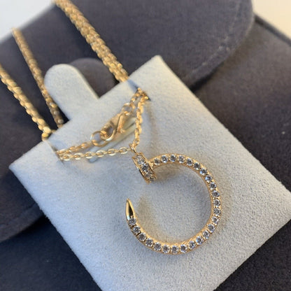 [Max Jewelry ]JUSTE NECKLACE PINK GOLD DIAMONDS