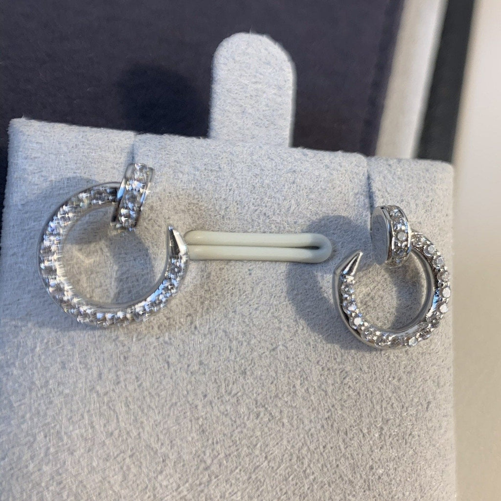 [Plus&Max]JUSTE EARRINGS SILVER DIAMONDS