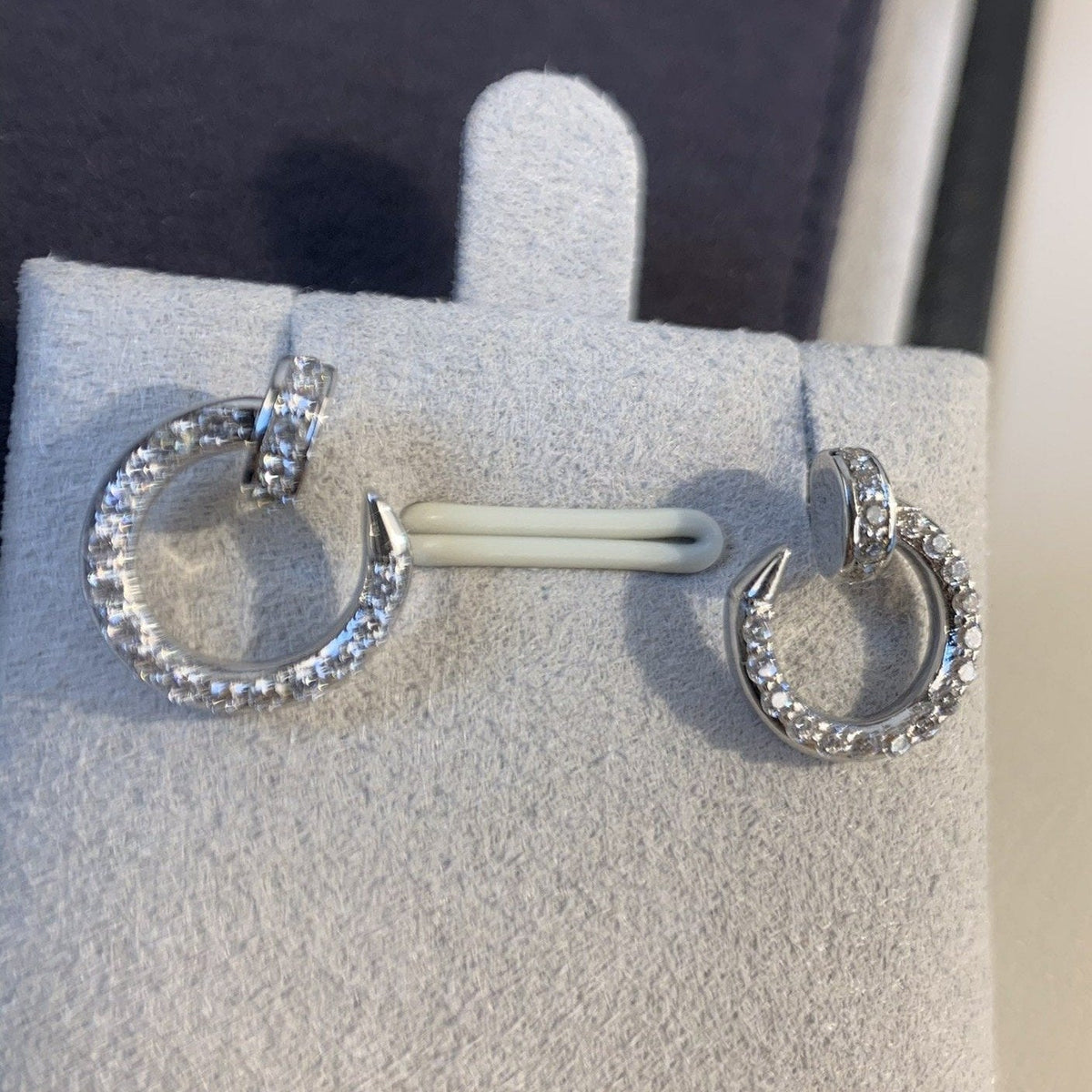 [Plus&Max]JUSTE EARRINGS SILVER DIAMONDS
