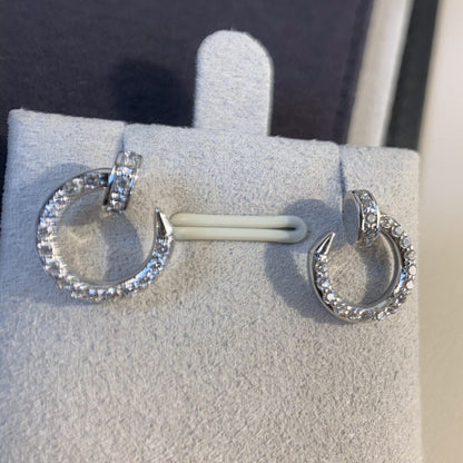 [Max Jewelry ]JUSTE EARRINGS SILVER DIAMONDS