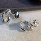 [Plus&Max]JUSTE EARRINGS SILVER DIAMONDS