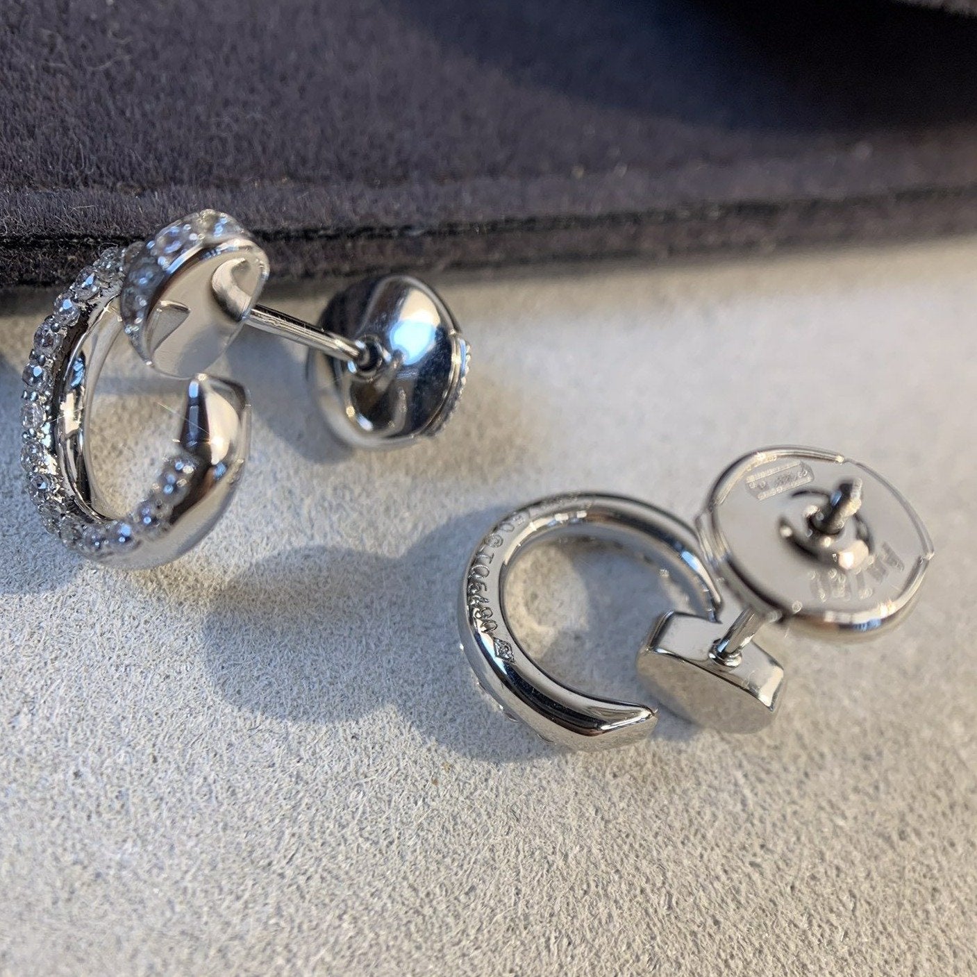[Max Jewelry ]JUSTE EARRINGS SILVER DIAMONDS