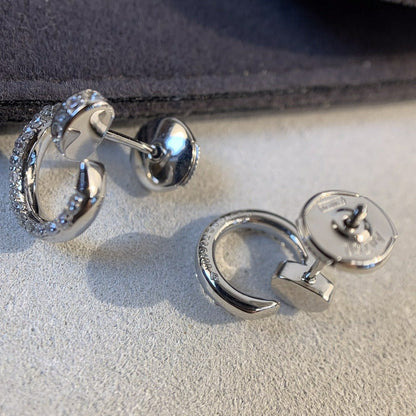 [Max Jewelry ]JUSTE EARRINGS SILVER DIAMONDS