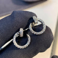 [Plus&Max]JUSTE EARRINGS SILVER DIAMONDS