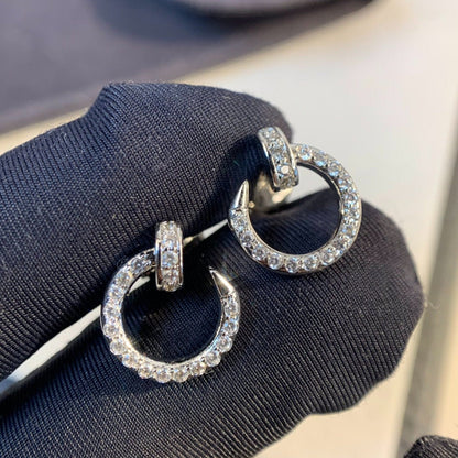 [Max Jewelry ]JUSTE EARRINGS SILVER DIAMONDS