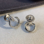 [Plus&Max]JUSTE EARRINGS SILVER DIAMONDS