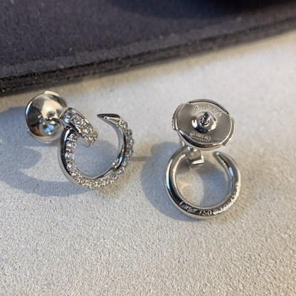 [Max Jewelry ]JUSTE EARRINGS SILVER DIAMONDS