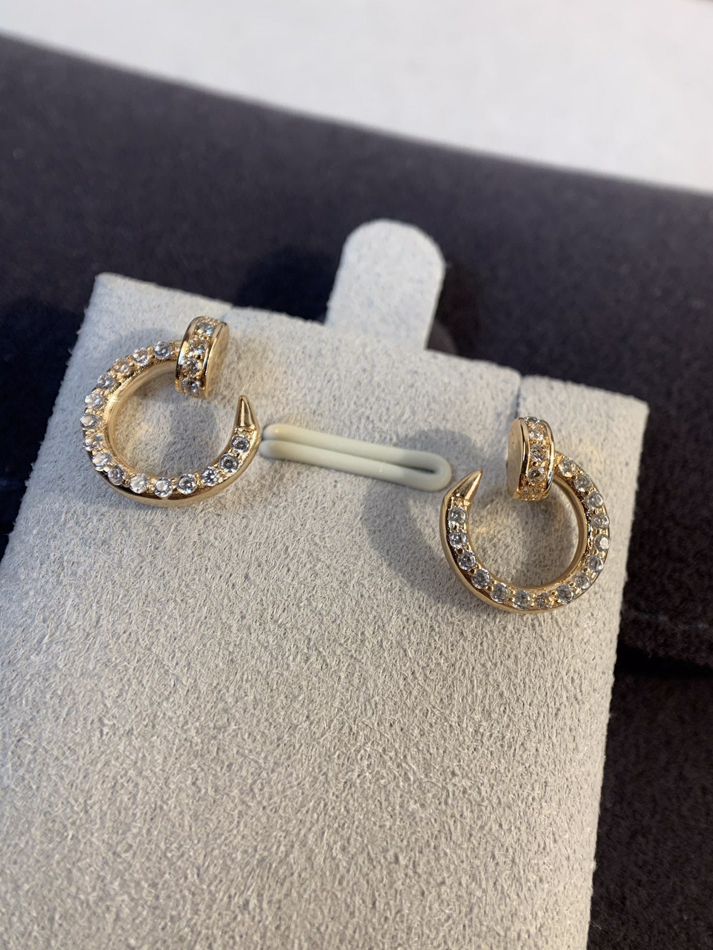 [Max Jewelry ]JUSTE EARRINGS GOLD DIAMONDS