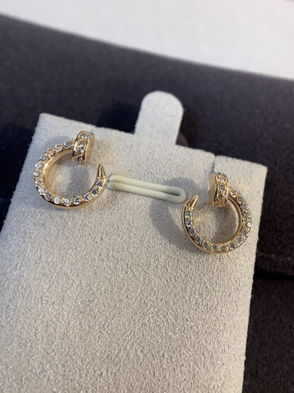 [Max Jewelry ]JUSTE EARRINGS GOLD DIAMONDS