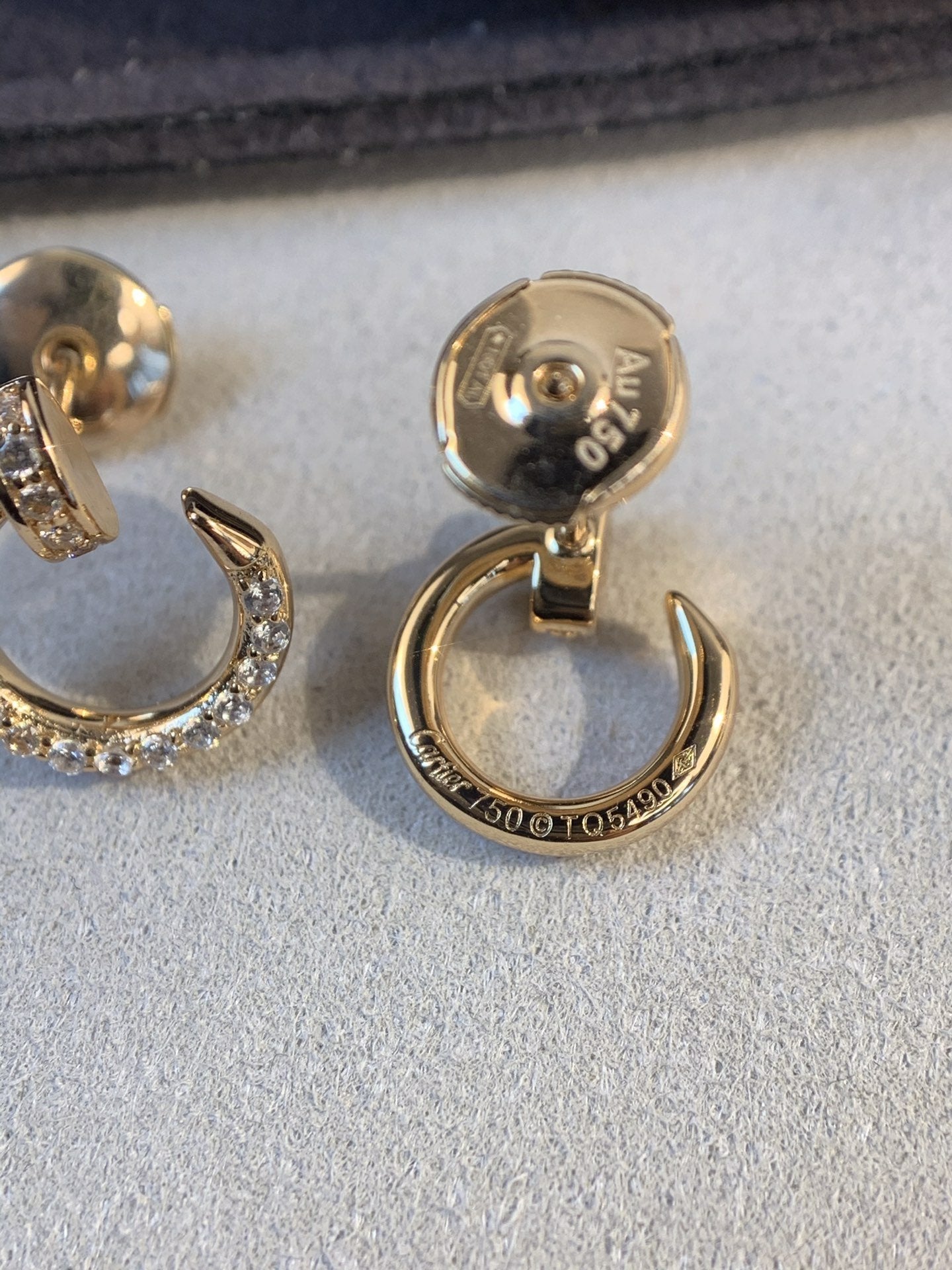 [Max Jewelry ]JUSTE EARRINGS GOLD DIAMONDS