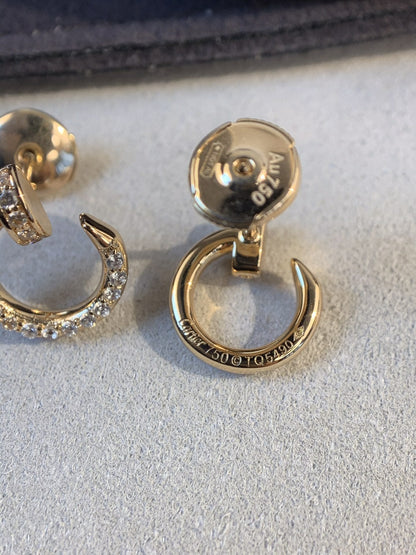 [Max Jewelry ]JUSTE EARRINGS GOLD DIAMONDS
