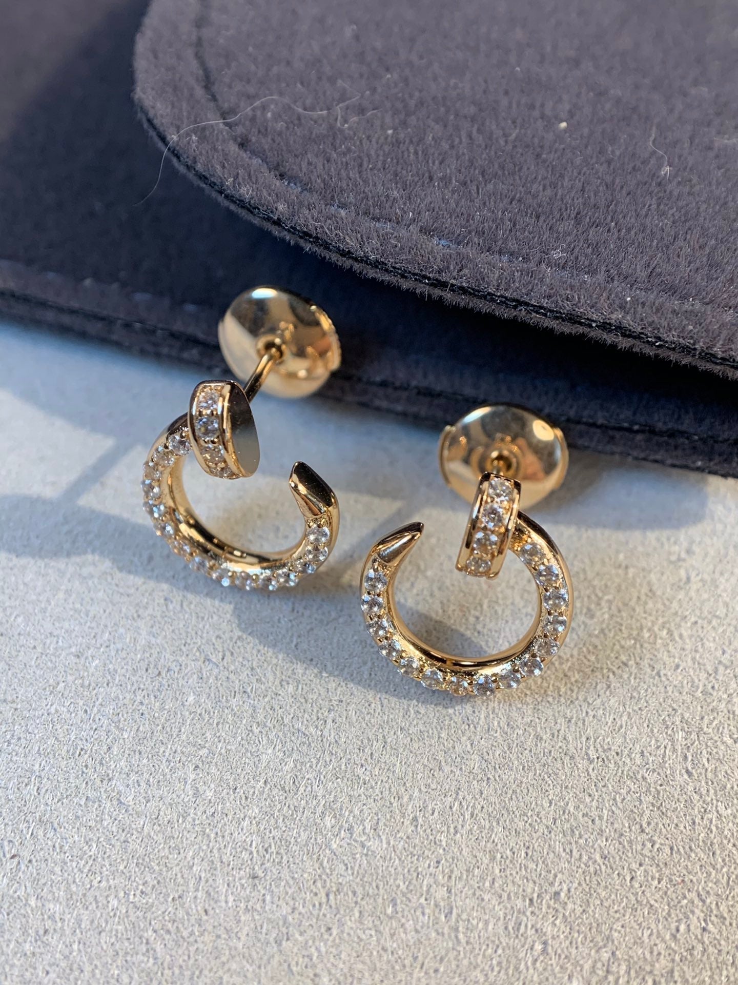 [Max Jewelry ]JUSTE EARRINGS GOLD DIAMONDS