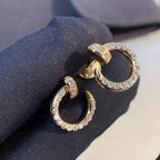 [Plus&Max]JUSTE EARRINGS GOLD DIAMONDS